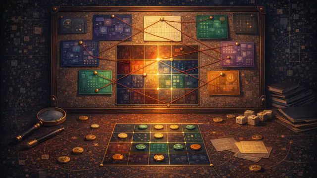 Illustration Kognify logika pour Logiczne zagadki online: rozwiąż łamigłówki