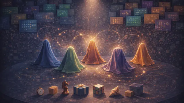 Illustration Kognify 记忆 pour 免费在线 Kim 游戏：记住并找回