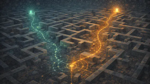 Illustration Kognify stratégie pour Jeux de labyrinthe en ligne : orientation et stratégie